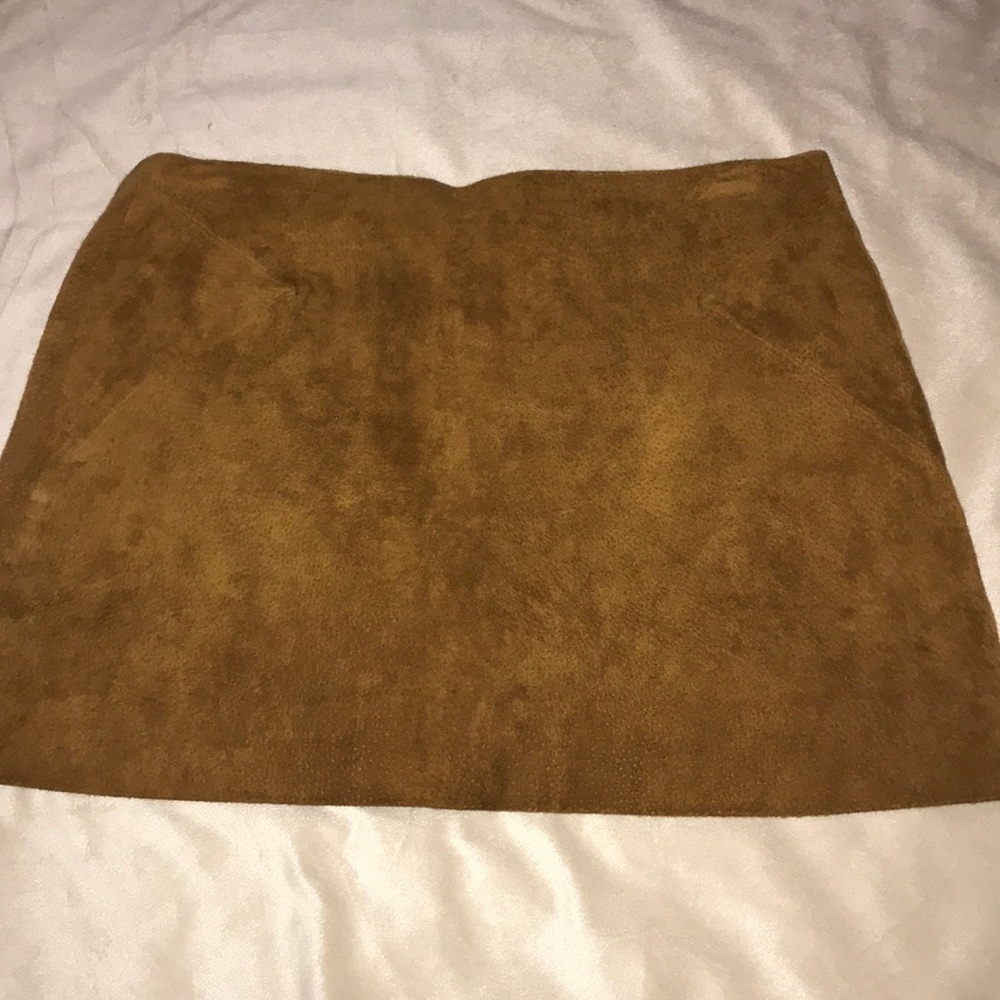 Suede Mini Skirt